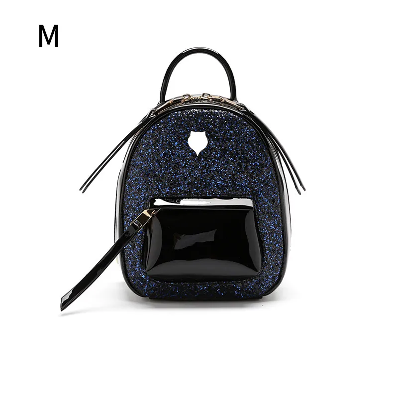 FULANPERS, маленькие рюкзаки с блестками для женщин, дизайнерские черные женские рюкзаки, высокое качество, подростковые модные мини-рюкзаки для девочек - Цвет: Medium Blue