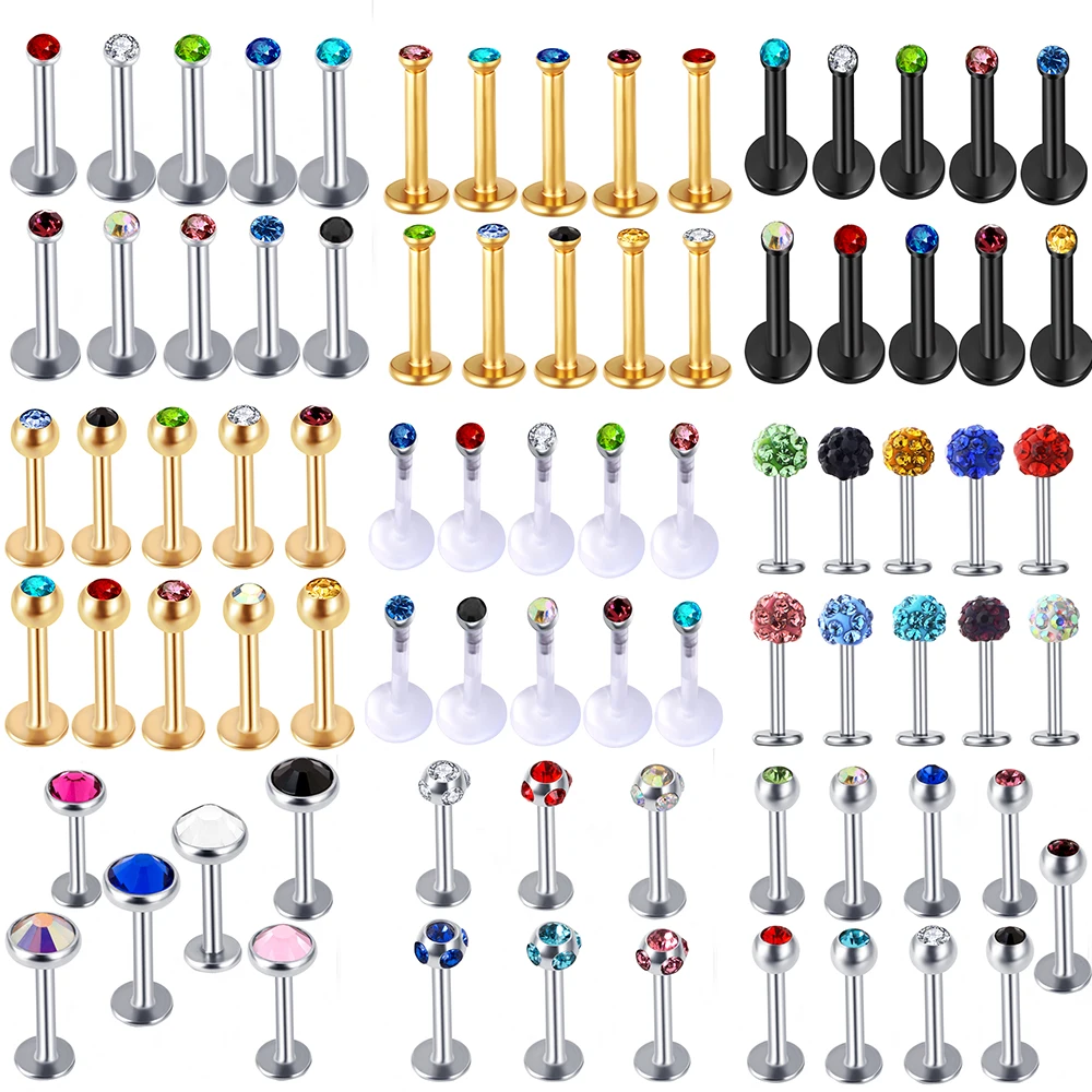 Junloupy 16 г, Серьги Для Пирсинга Ушей, женские серьги из нержавеющей стали, кольцо для губ, ювелирные изделия для тела, ушной хрящ, штанга Daith