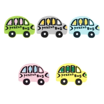 

Silicone Car Teether Nursing Sensory Teething Pacifier Dummy Toys Gift Baby Portable Shower Chewing Pendant Hot Sale