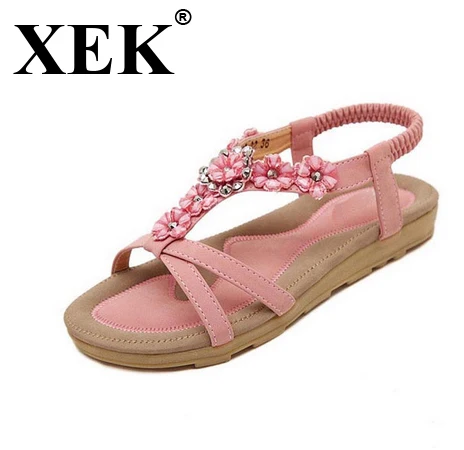 XEK-Sandalias cómodas para mujer, chanclas de moda de alta calidad,  Sandalias planas tipo Gladiador, WFQ20, 2018 - AliExpress Calzado