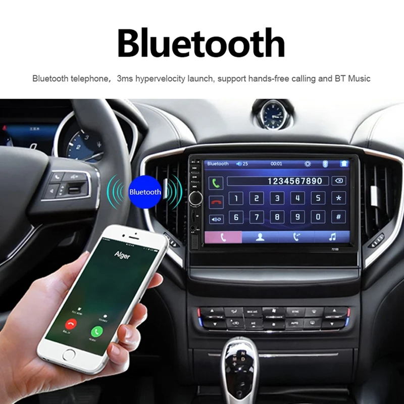 Double 2 Din 7018B Autoradio Car Mp5 Radio Player 7 InchPress Screen Multimedia Car Radio With Bluetooth Mirror Usb Fm Car Rad