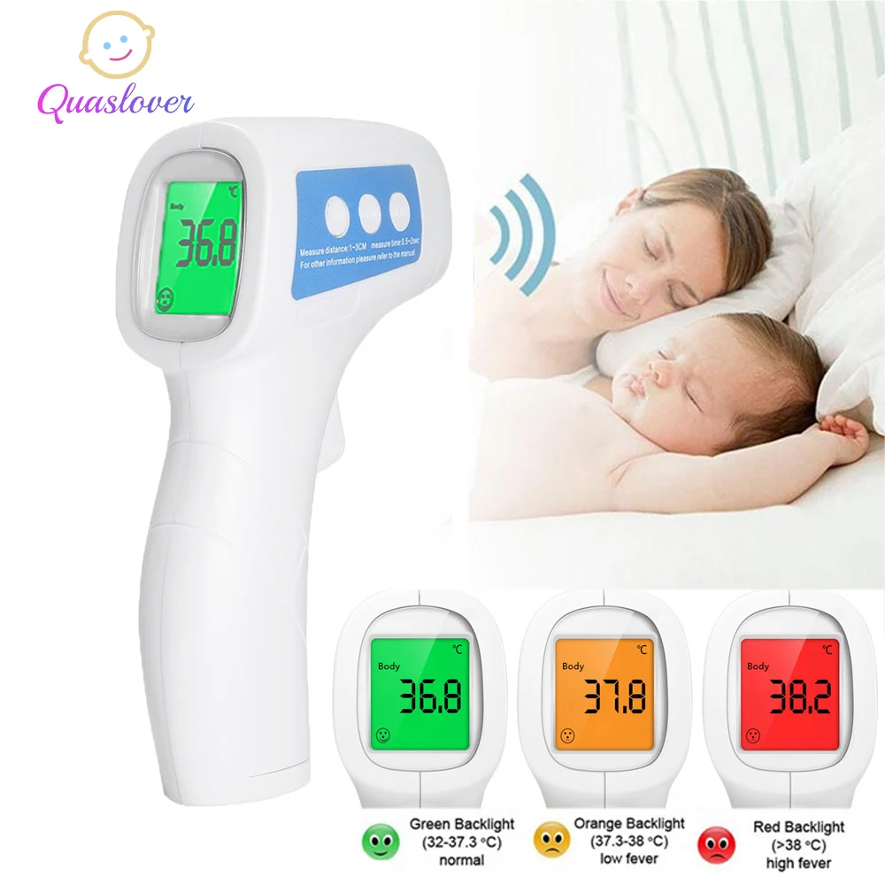 

Baby Adult Digital Thermometer Forehead Non-contact Infrared termometro Gun LCD Backlight Temperature Measurement Baby Care Tool