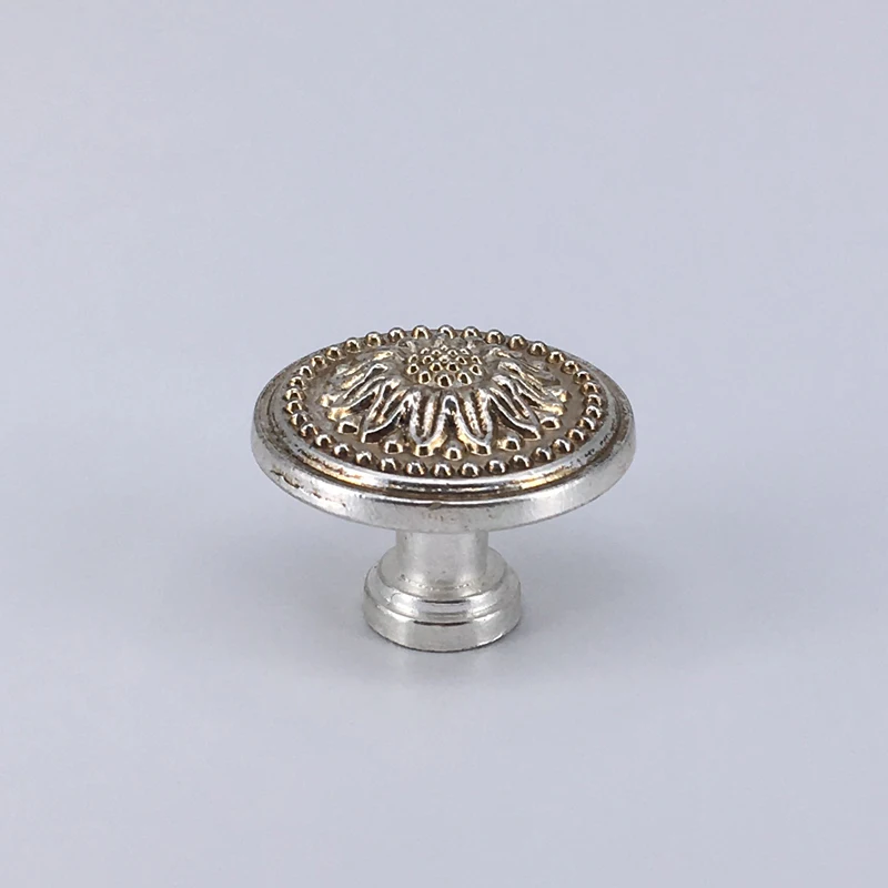 10 PCS 30mm العتيقة الفضة مقبض درج المطبخ مجلس الوزراء سحب الرجعية مقابض باب الأثاث المقابض