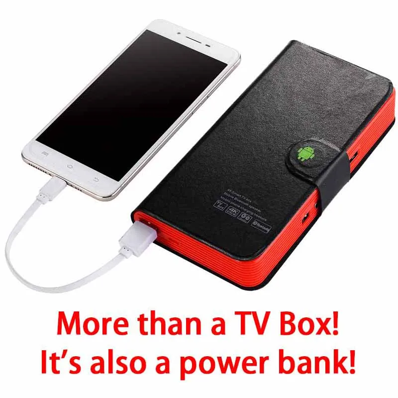 

XGODY CS668 Android TV Box Android 6.0 S905X Quad Core HD 4K Kodi Add-on Multifunction Smart TV BOX Power Bank Bluetooth Speaker