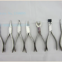 Горячая Распродажа 7 шт./лот из нержавеющей стали плоскогубцы комплект, ювелирные изделия и стеклянные плоскогубцы, из нержавеющей стали плоскогубцы, ювелиров инструменты