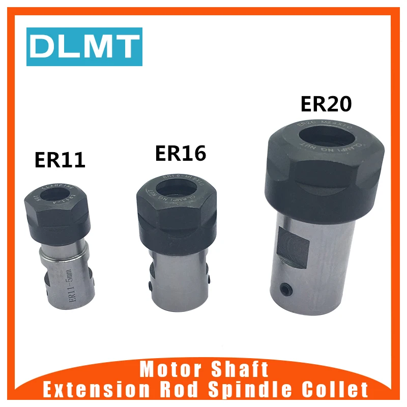 ER16 Collet Chuck Motor Shaft Extension Rod Spindle Collet Lathe Tools Holder Inner 5MM 6MM 8MM 10MM CNC Milling Boring Grinding ER16 Collet Chuck Motor Shaft Extension Rod Spindle Collet Lathe Tools Holder Inner 5MM 6MM 8MM 10MM CNC Milling Boring Grinding