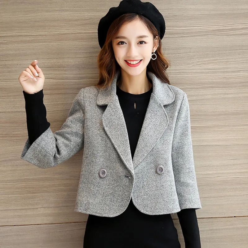 Autumn Spring Women Short Coat Female Korean Coat Short Office