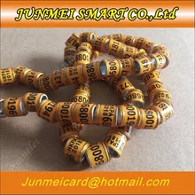 Кольцо для лапки голубя кольца поставщиков hkpa Оранжевые Кольца 100 шт./лот Кольца Птицы 8 мм