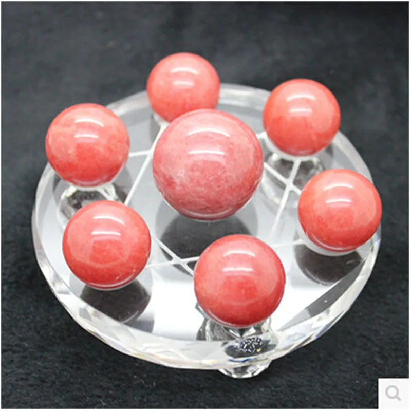 

Rhodochrosite ball Qixing array Decoration