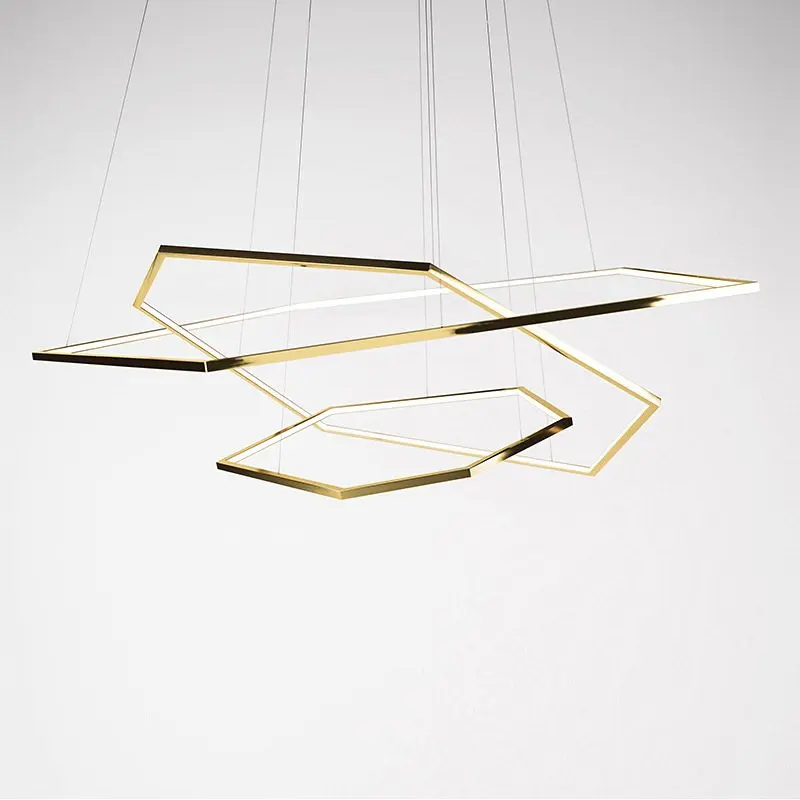 

Chandeliers light square living room lights for home dining room hanging decorative lighting creative Modern led chandelier lamp