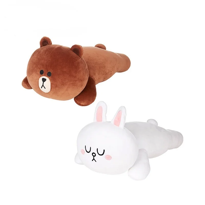 

Kakao friend plush Bear Brown Bunny Cony pillow cute doll sofa office toys sleeping pillow Anime around Brown bear rabbit