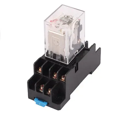 

HH53P-L AC 36V Coil 11 Screw Terminals 3PDT 35mm DIN Rail Power Relay w Socket