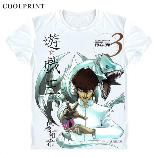 Camiseta De Manga Corta Con Diseno De Dragon Buruaizu Camiseta De Manga Corta Con Diseno De Los Ojos Azules Y El Rey De Los Juegos Yu Gi Oh Camisetas Aliexpress