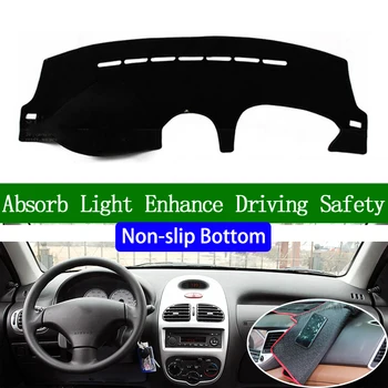 

For Peugeot 206 2004 2005 2006 2007 2008 Non-slip Bottom Dashboard Cover Car Decals Car Stickers Interior Car Accessories