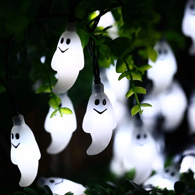 New Arrive 30 Led Ghost Solar String Lights Outdoor New Arrive 30 Led Ghost Solar String Lights Outdoor Waterproof For Garden