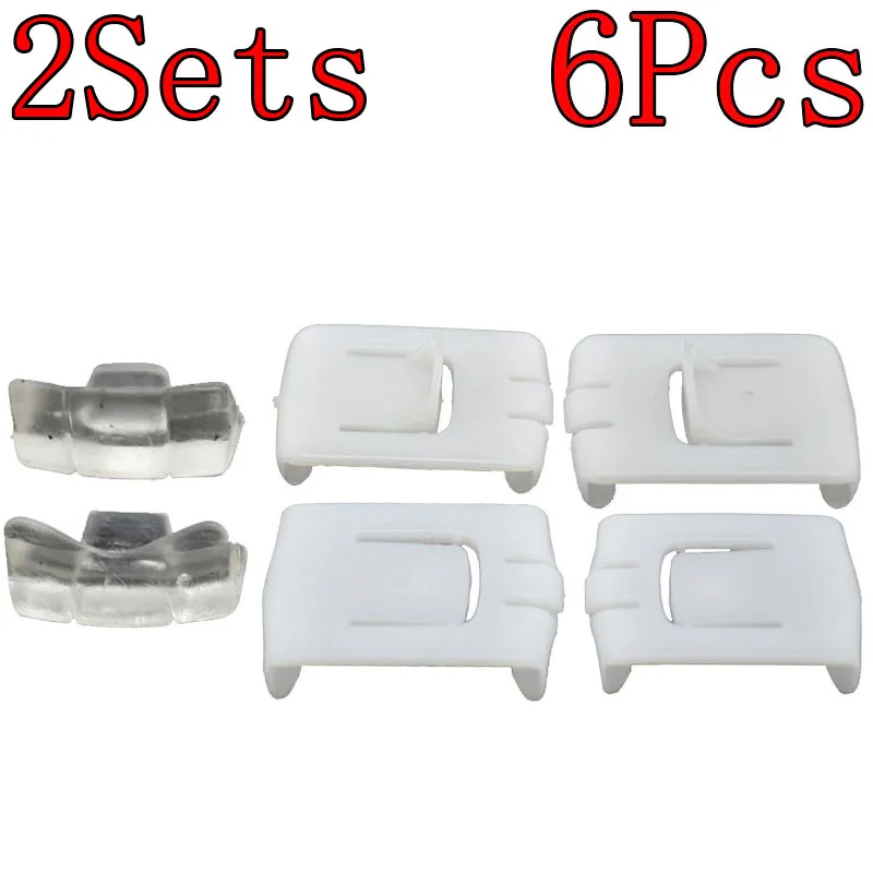 6 шт. для VW MK1 MK2 MK3 Golf Passat Polo Jetta Corrado Caddy Scirocco Seat Rail Runner Clip Slider Guide