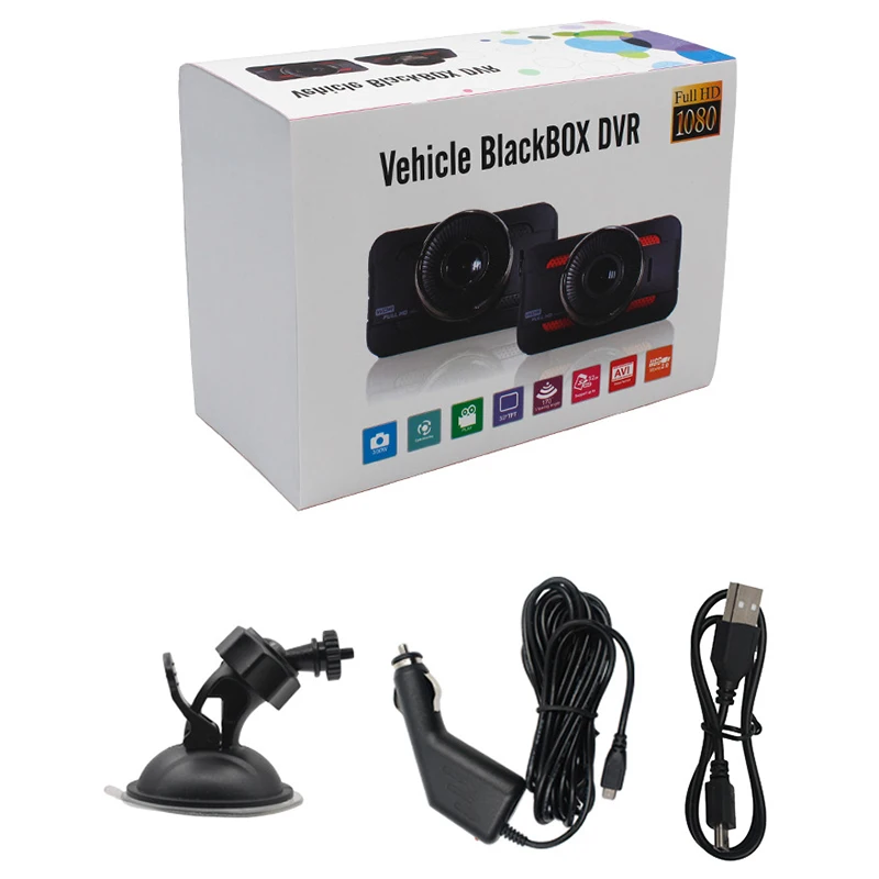Автомобильный видеорегистратор 3 0 &quotFull HD 1080P DashCam Автомобильная камера видео