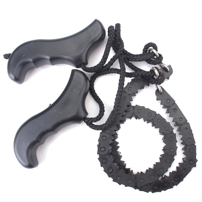 

480mm(18.9'') Heavy duty Manganese Survival Wire Saw Camp Hike Outdoor Hunt Fish Tool Cut Cutter Fretsaw Bushcraft Wood Forest