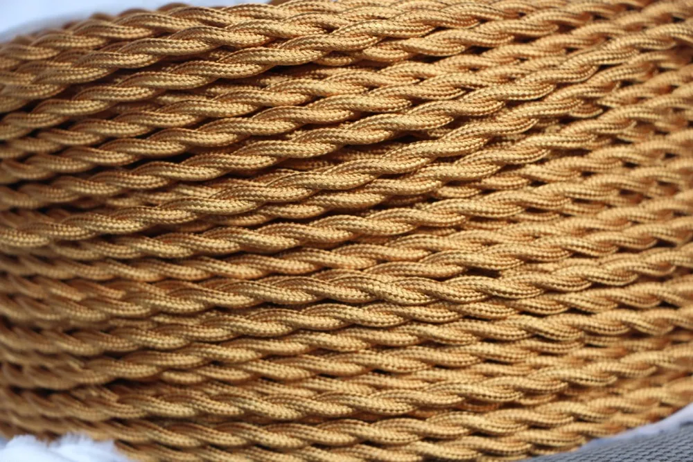 

Gold 2 x 0.75mm2 Colorful Twisted Wire Twisted Cable Electrical Braided Wire