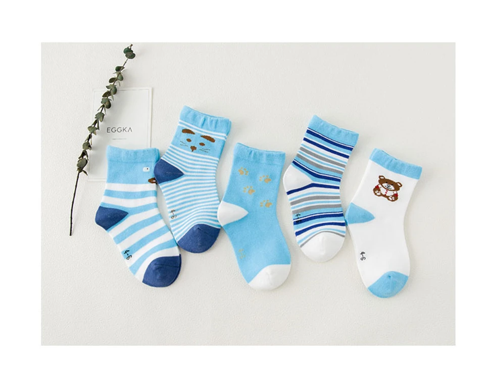 Miaoyoutong/милые разноцветные носки для новорожденных в стиле унисекс с изображением медведя; Детские милые хлопковые мягкие носки для маленьких мальчиков; носки для девочек