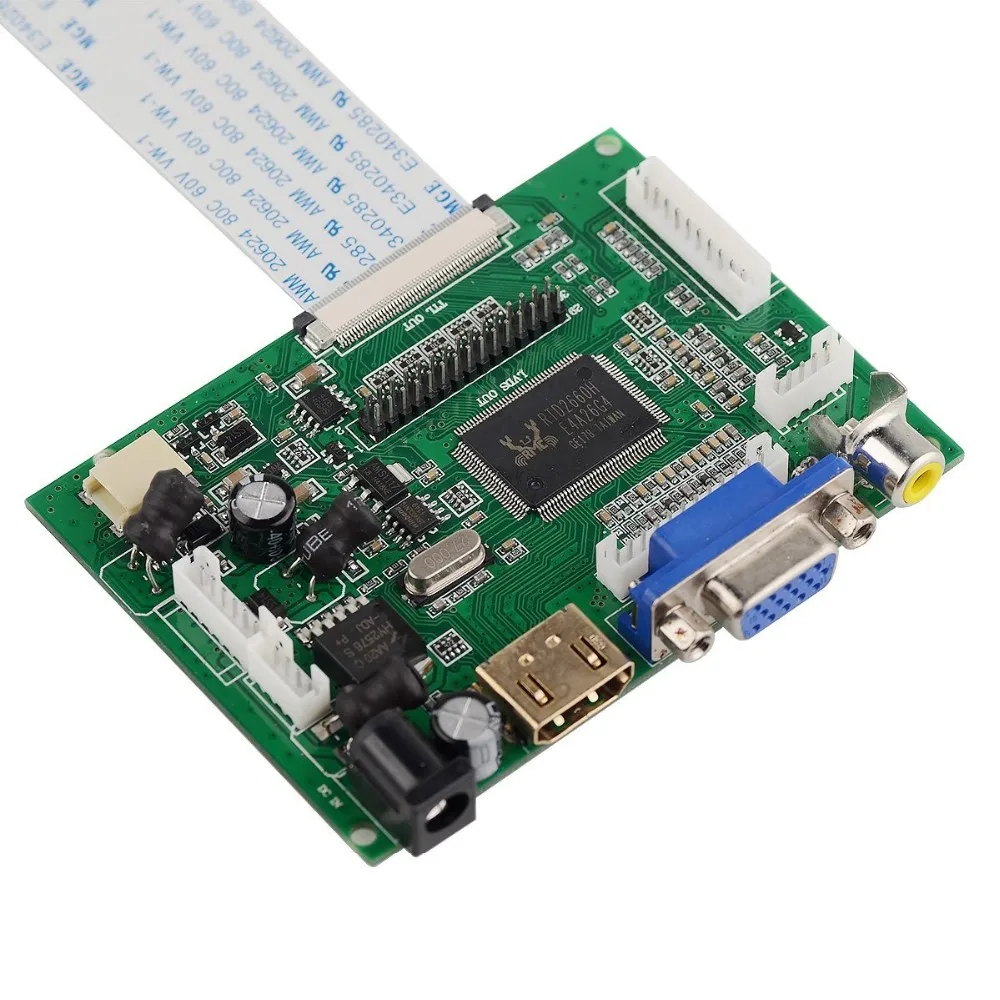 7 дюймовый 40 контактов 1024(RGB)* 600 TFT ЖК дисплей с пультом дистанционного управления