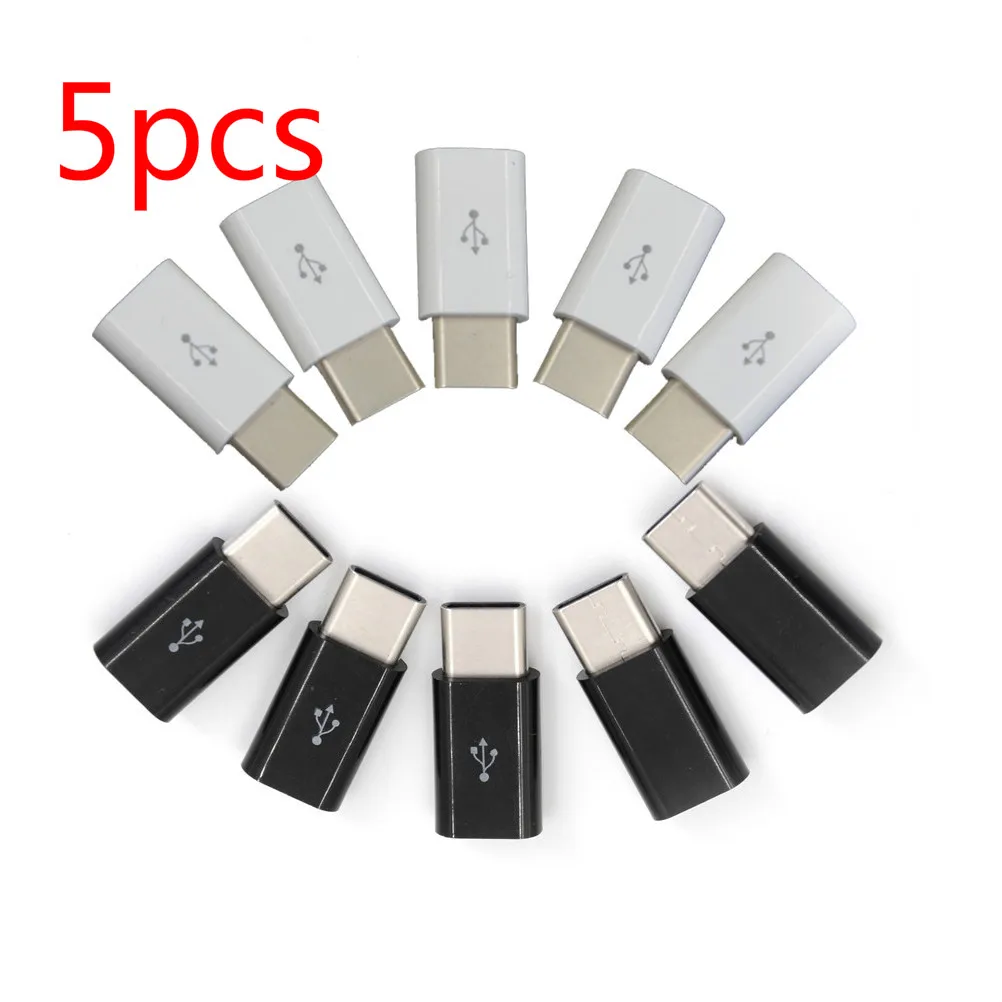 

5Pcs/lot USB Type C Adapter USB 3.1 Type-C Male Connector to Micro USB 2.0 5Pin Female Data Adapter Converter