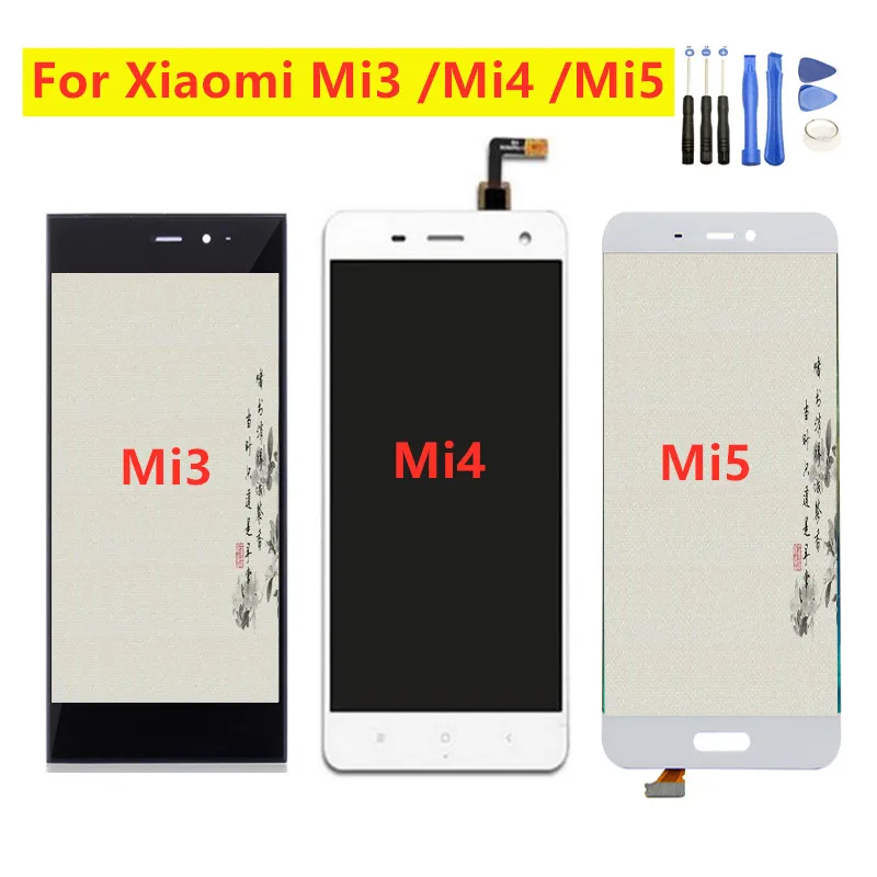 Высококачественный ЖК-дисплей для xiaomi mi3 с дигитайзером сенсорного экрана в