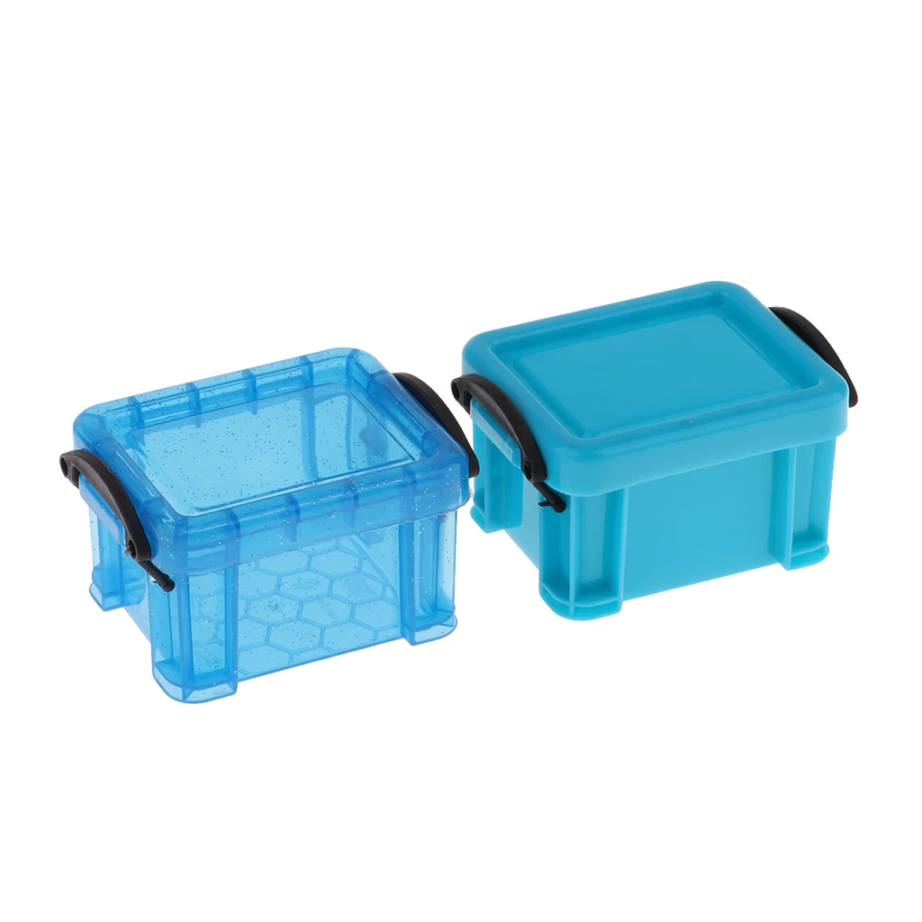 1/6 Candy Color Storage Case for 1/6 Dolls House Furniture Doll Decoration Accessory Kids Pretend Play Toys
