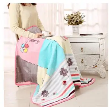 

Summer wool blanket siesta office thickening single cover legs warm primary school pupils mini quilt baby children trumpet
