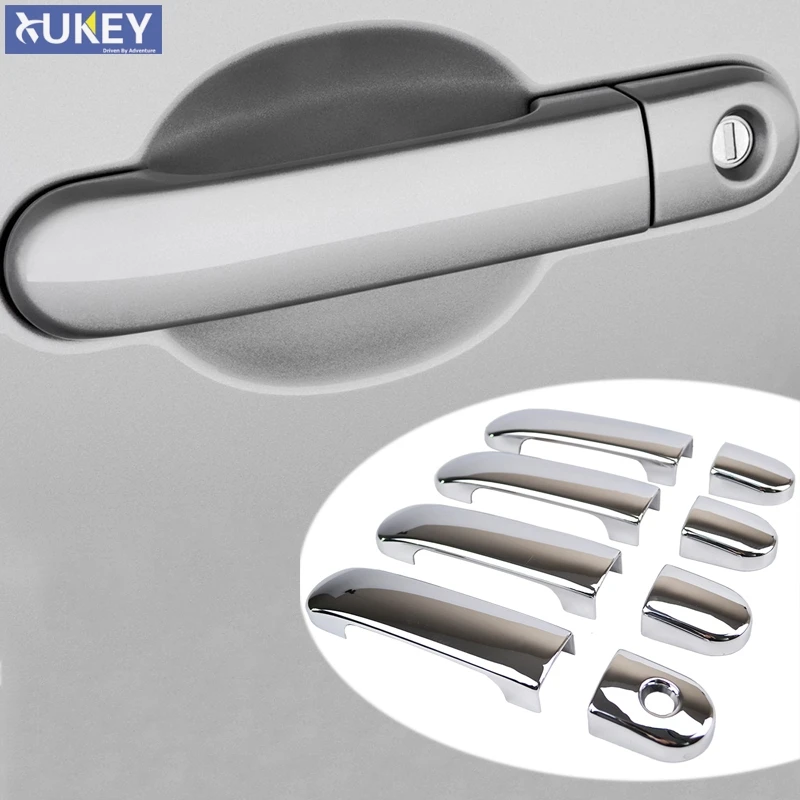 

For Nissan Versa Tiida Latio 2007 - 2011 Door Handle Catch Cover Chrome Trim Car Bezel Sticker Garnish 2008 2009 2010