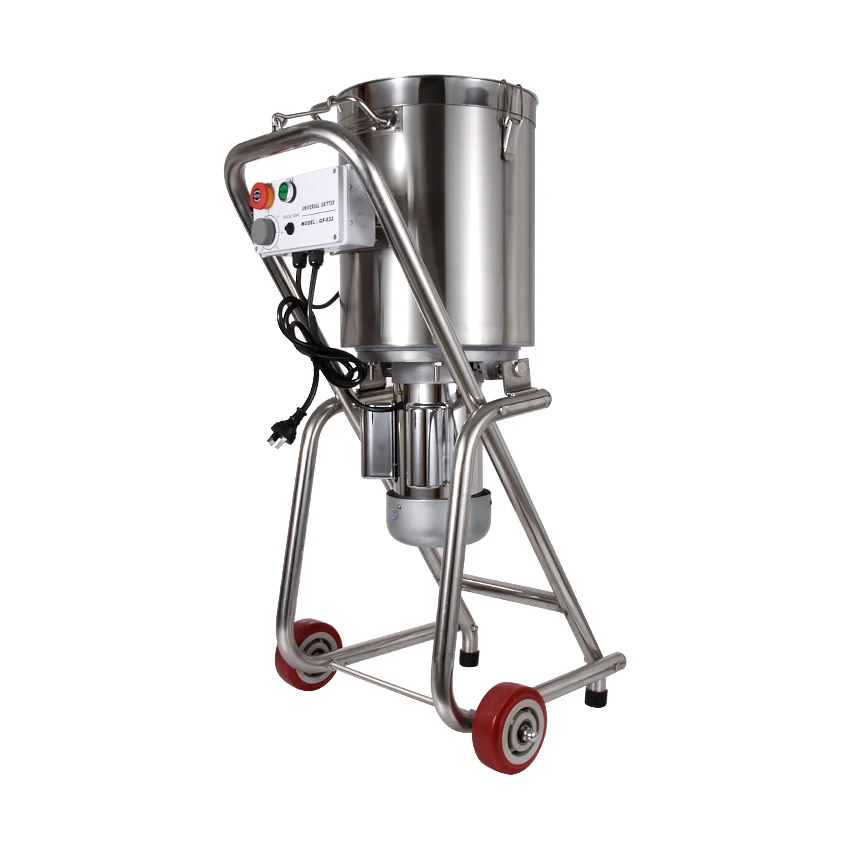 Commercial Food Processor; 32LStainless Steel Meat Vegetables Fritter Cutter Slicer Food Processors 1400r/min QS832 110V/ 220V Commercial Food Processor; 32LStainless Steel Meat Vegetables Fritter Cutter Slicer Food Processors 1400r/min QS832 110V/ 220V