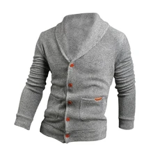 2017 NEW Sweater Lapel Mens Cardigan Sweater Fashion Knitted Sweater Coat of Cultivate One’s Morality