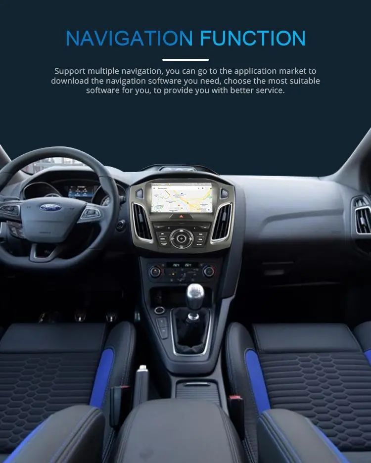 Flash Deal JDASTON Android 9.0 Car DVD Player For Ford Focus 2015 2016 2017 2018 WIFI Multimedia GPS Stereo 1Din Car Radio Audio Auto Video 3