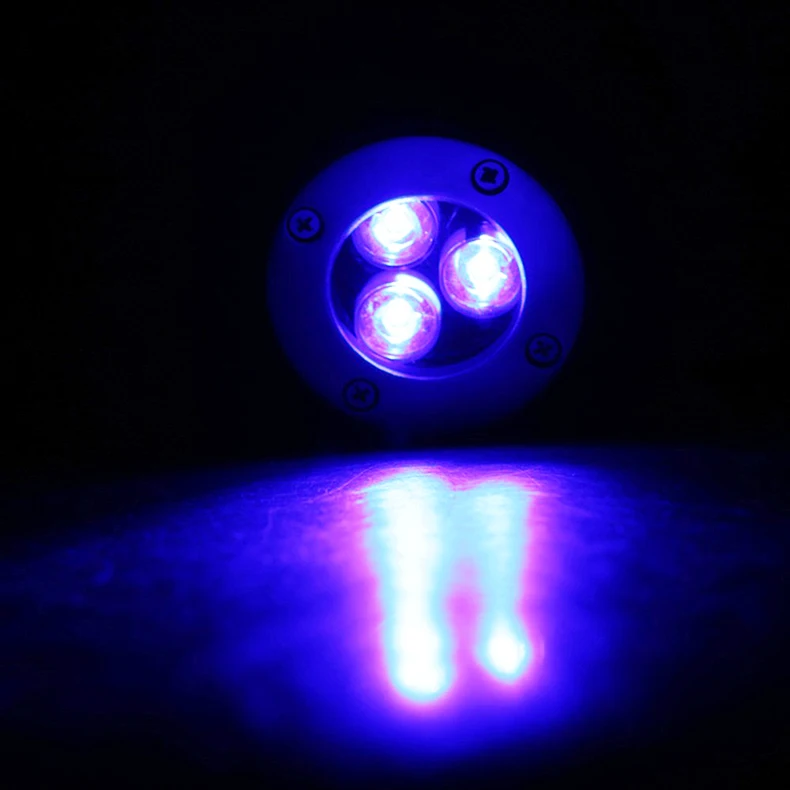 Levou ao ar Luz ao ar Levou Convés Inground Lâmpada Ac110v-240v Ip67 12 v Subterrâneo Livre Branco Quente Rgb Enterrado Luz D100 * H85mm 3 w 16 High Quality Luzes e Iluminação