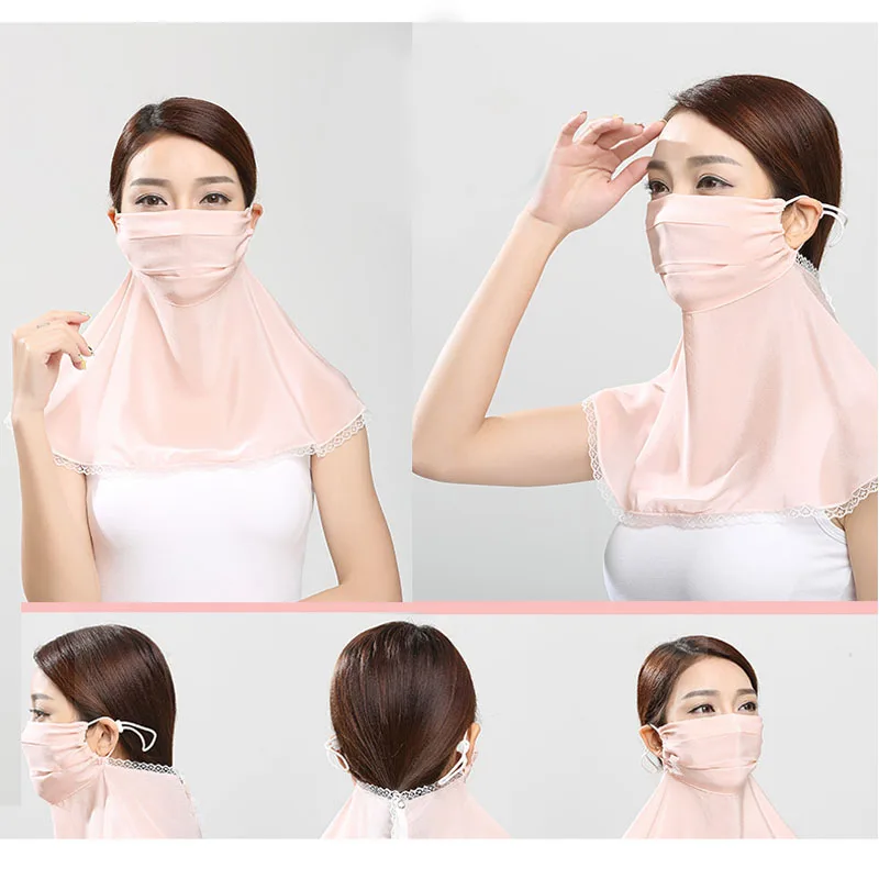 

JAISATI Face protection sunscreen mask men and women outdoor fishing full face windproof dust mask