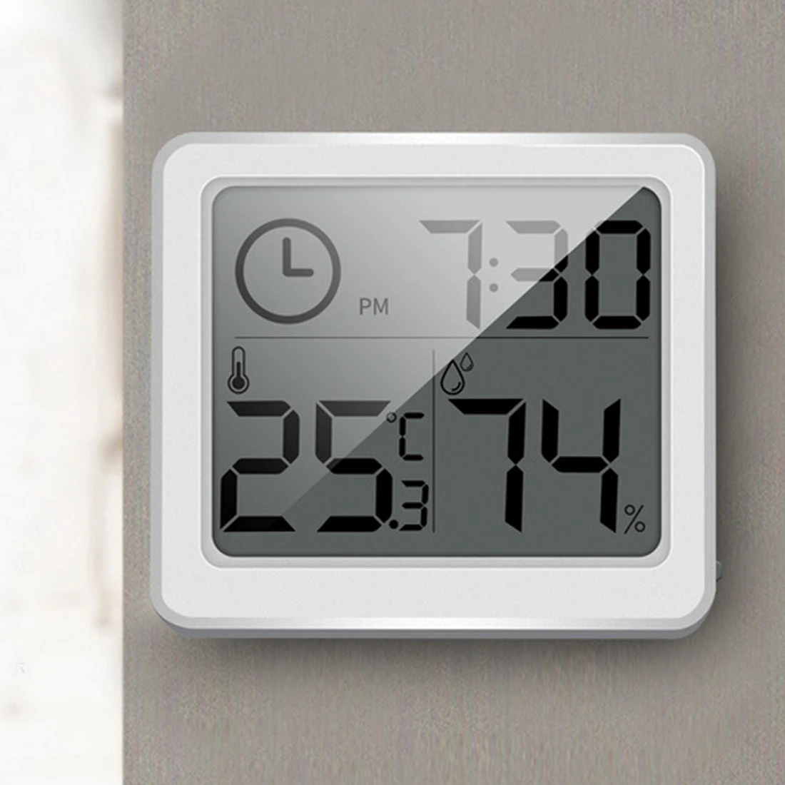 Цифровые часы для измерения температуры и влажности, большой ЖК-электронный термометр, счетчик-гидрометр с подставкой