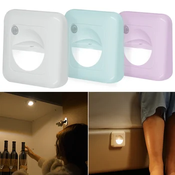 

New Hot Body Induction Energy Saving Wake Up Light Corridor Light Cabinet LED Night Lamp SMD66