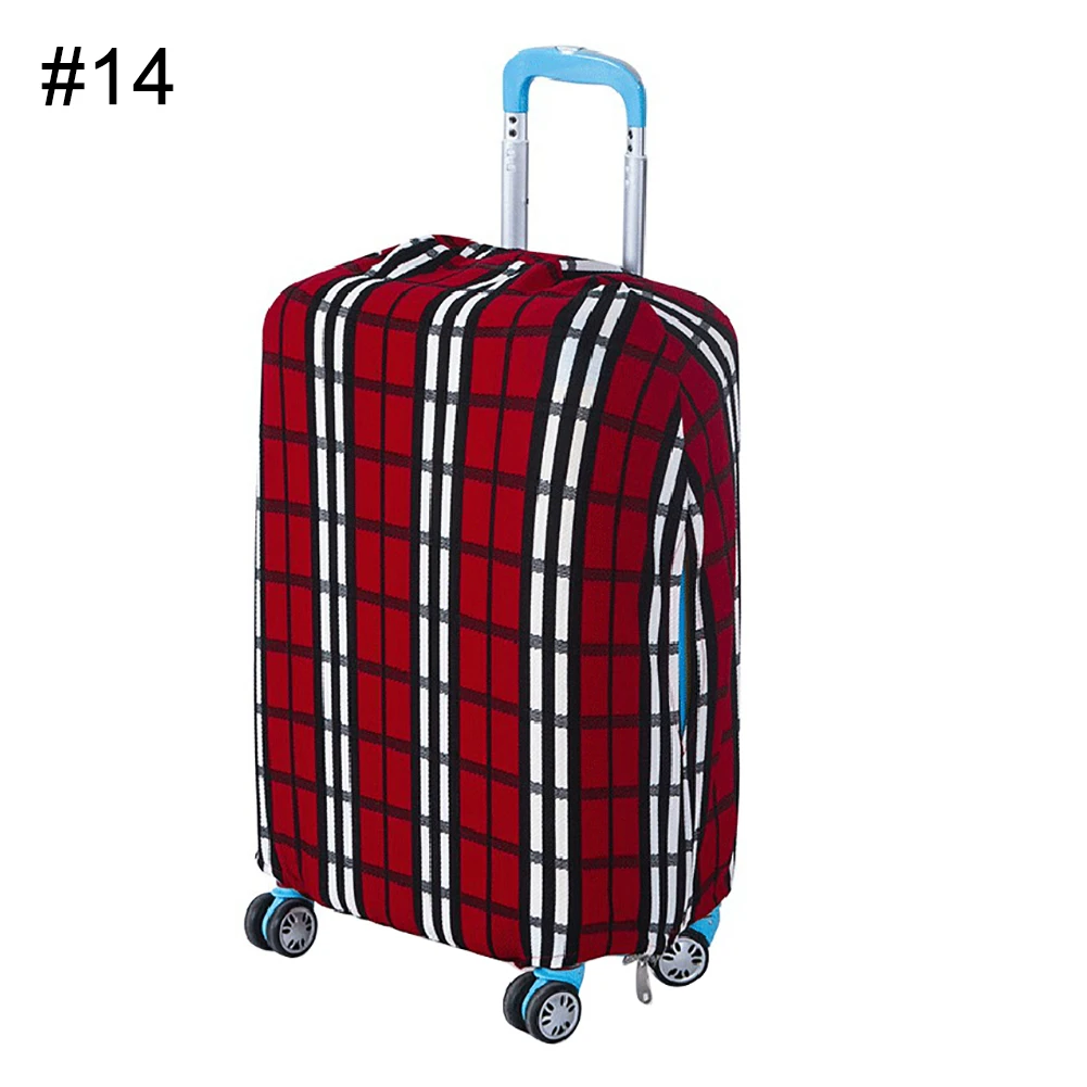 Модный Эластичный пылезащитный чехол для багажа, защитный чехол для 18-28 дюймов, чехол для костюма - Цвет: 14