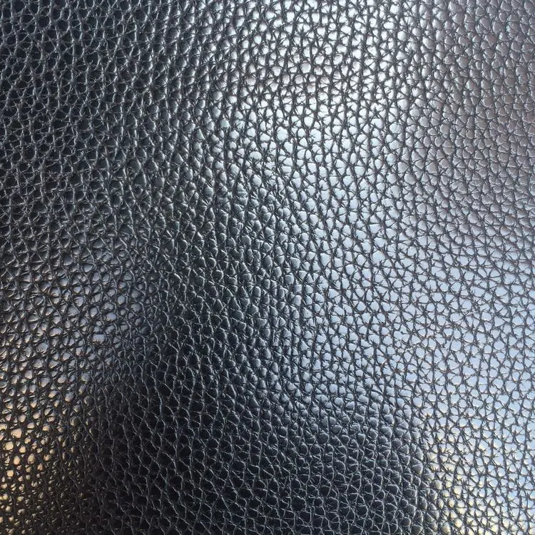 

good quanlity synthetic PU Leisure lichi embossed Leatherette lichee leather raw material W912