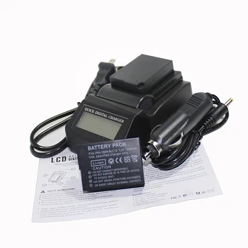 

2pcs 1800mAh DMW-BLC12 DMW BLC12 Camera Battery + Fast LCD Charger For Panasonic Lumix DMC-FZ200 DMC FZ200 G5 G6 GH2 BTC6