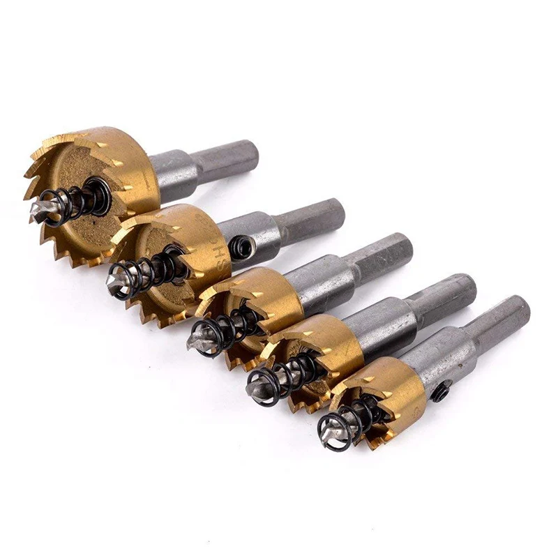 5 Pcs Carbide Tip HSS Drill Bit  1618.5202530mm2