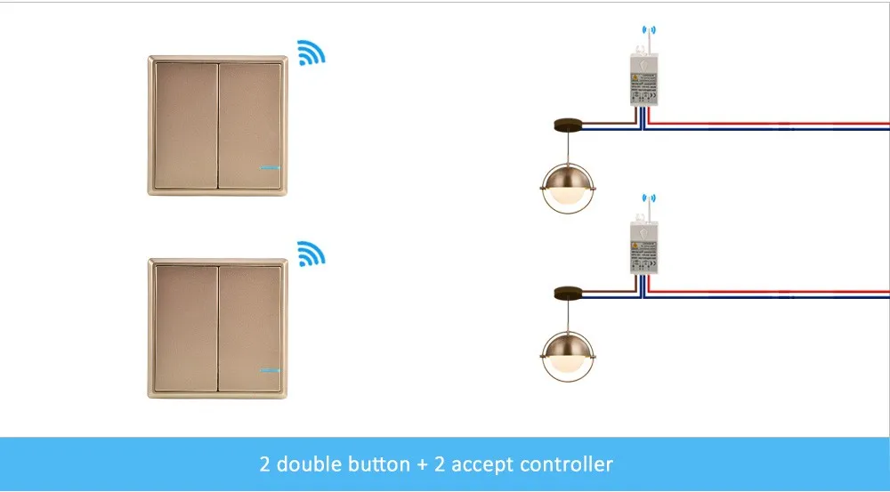 Беспроводной выключатель света Водонепроницаемый удаленного выключатели 110 V 220 V-Нет проводки потолочный с дистанционным управлением лампы светодиодный лампы