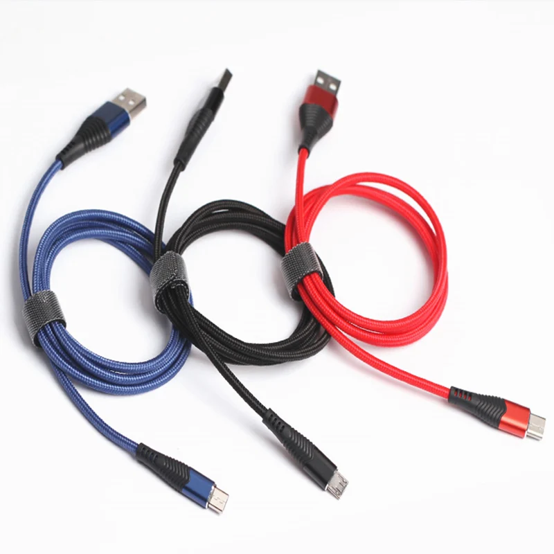 

APPACS Braided USB C Type C Cable Fast Charger Micro USB Charging Data Cable For Samsung Galaxy S9 Plus S8+ For Huawei