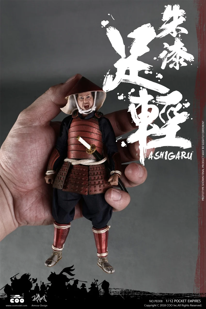 PE008/PE009 1/12 коллекционный полный набор японского солдата самурая пальмовых империй-красный/черный броня ASHIGARU фигурка для поклонников подарок