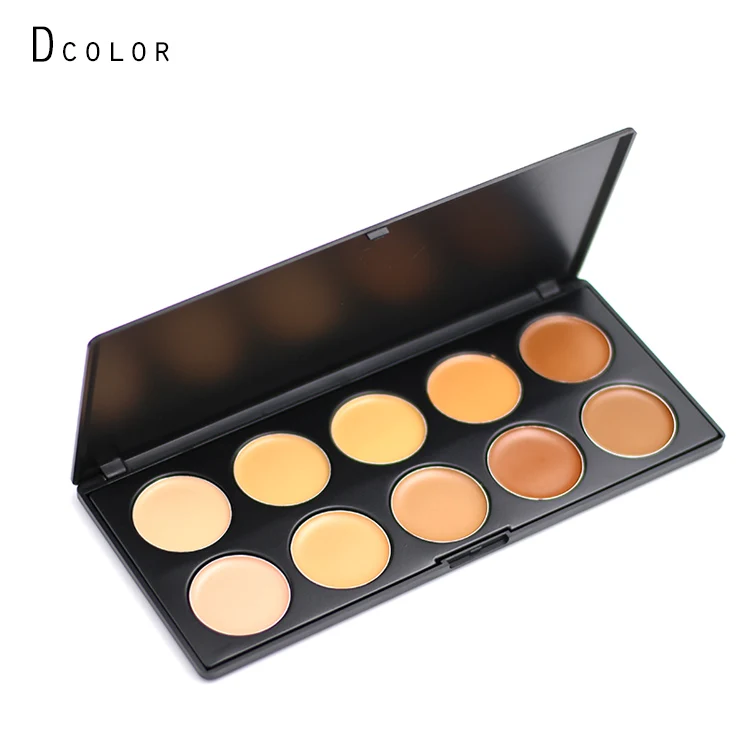 2016 Latest Bronzer &highlighter cream palette 10 colors concealer