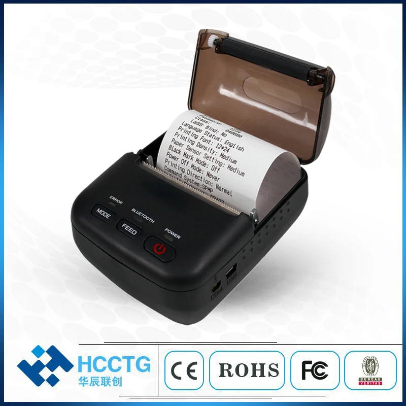 Mini Portable Bluetooth Mobile 58mm Thermal Driver With System Hcc-t12 - Printers - AliExpress