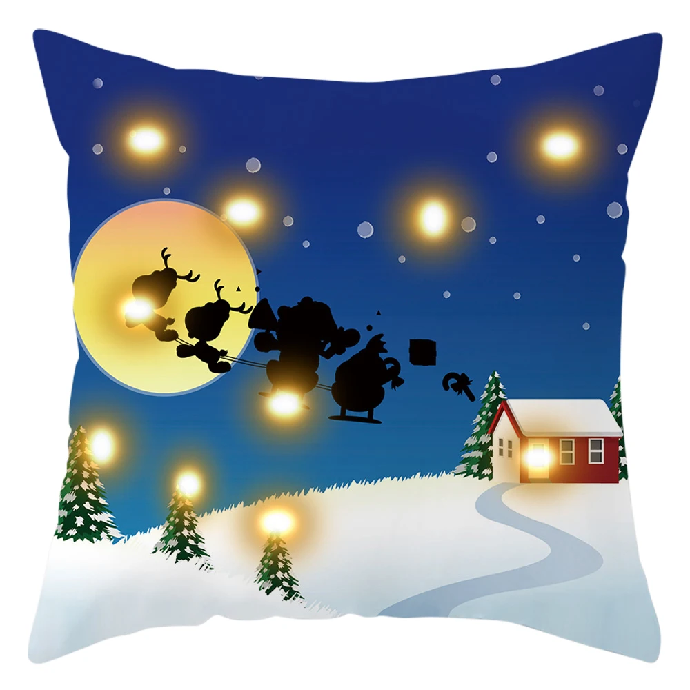 PEIYUAN синий Чехол на подушку, светодиодный светильник с Рождеством X-max, светящийся светодиодный Чехол на подушку, чехол на диванную подушку, Чехол на подушку