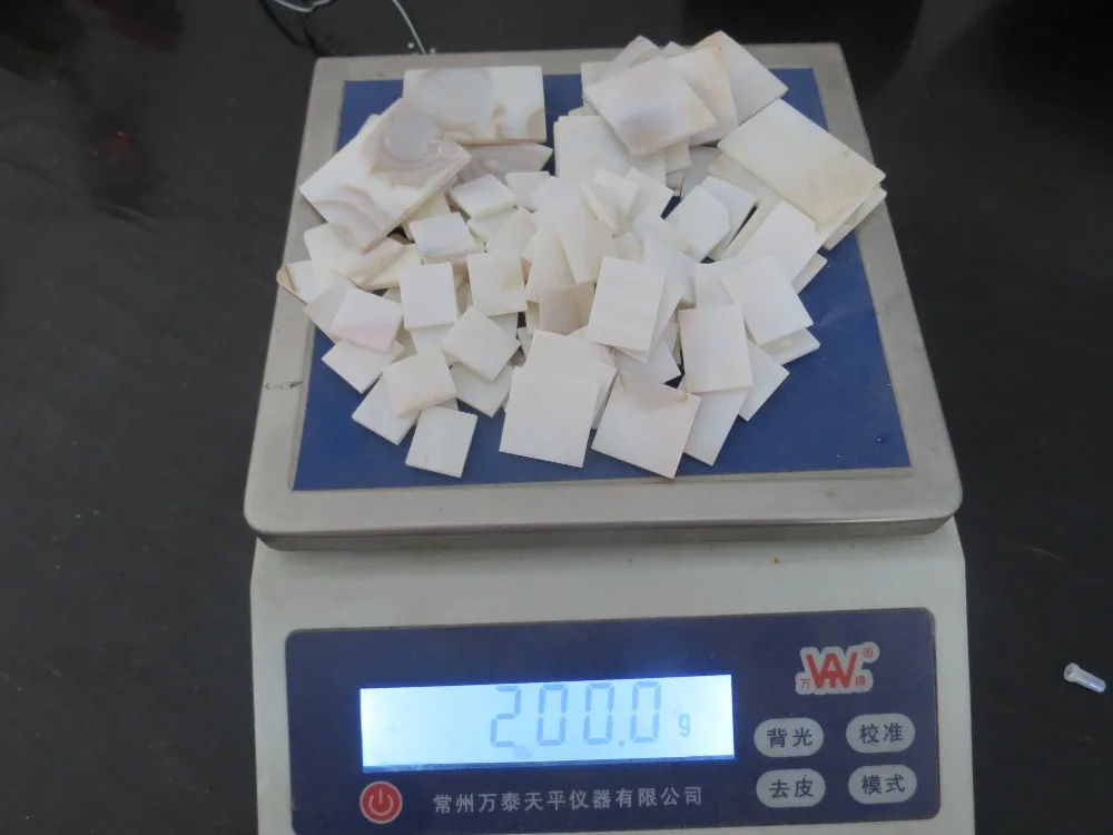 

200g different size Inlay shell material white mother of pearl shell blanks