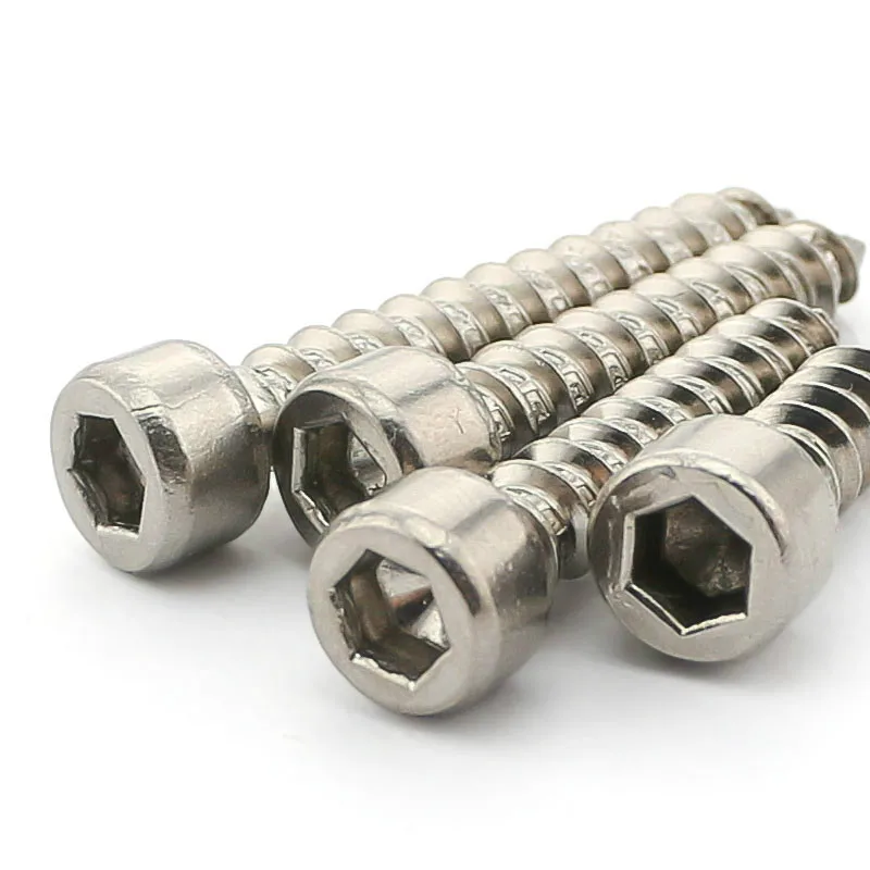 304 Stainless Steel Inner Six Angle Tapping Screws M5*16in Nails from