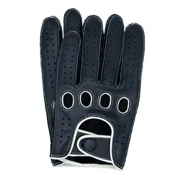 Высококачественные модные весенние мужские перчатки из натуральной кожи перчатки из козьей кожи дышащие без подкладки перчатки для